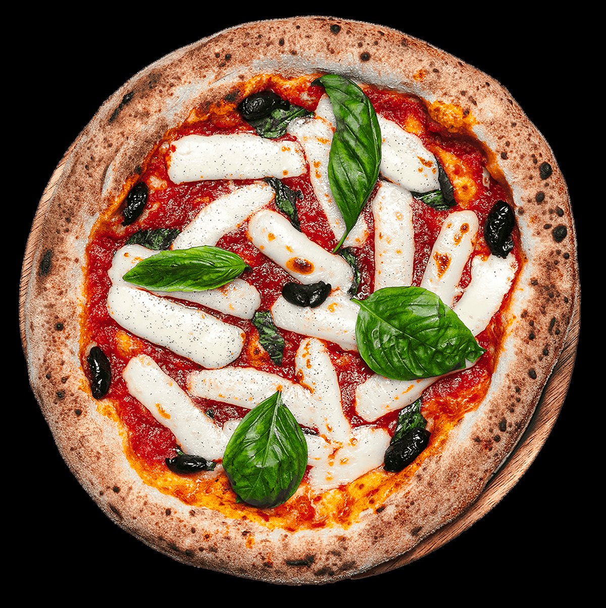 Pizza Florencia — sauce tomate mozzarella basilic frais origan — Gucciano Lab Marrakech